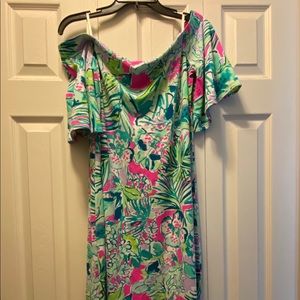 NWT Lilly Pulitzer Fawcett Off Shoulder Dress
